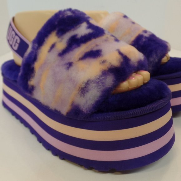 Brand New Ugg's Size 9 Brightly Colored 2" Heels & Furry Comfort - Picture 1 of 12